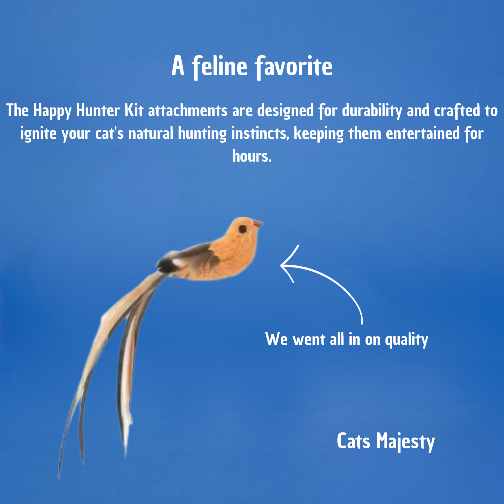 Jouet avec oiseaux pour chat, autonome 