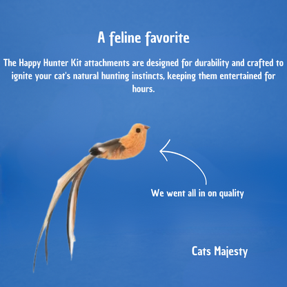 Jouet avec oiseaux pour chat, autonome 